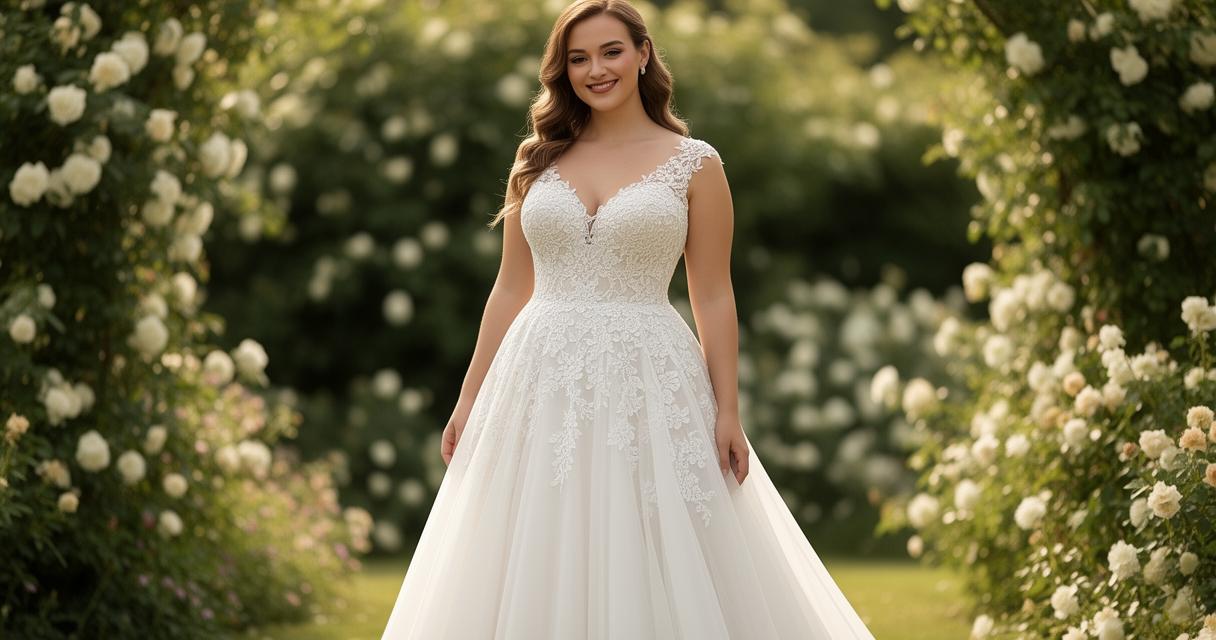Robe de mariée pour silhouettes rondes : comment la choisir selon votre morphologie et l’accessoiriser ?